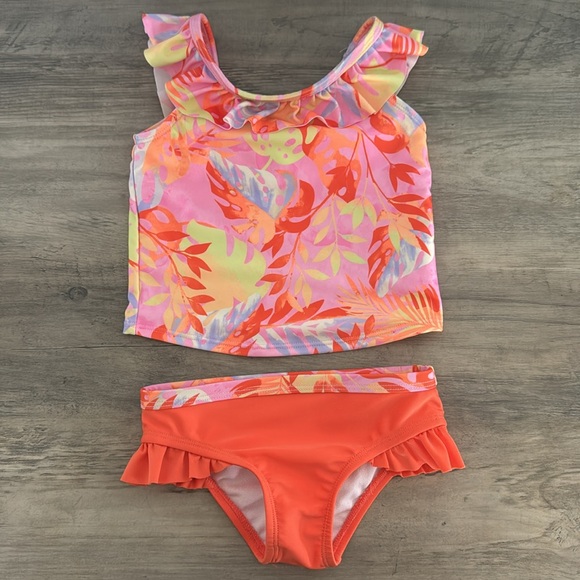 3 Bathing Suits Ruffle Butts and Wonder Nation 12-18 month and 2T BUNDLE - Picture 14 of 16